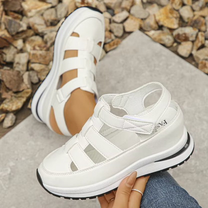 🔥Livraison gratuite - Sandales pour femmes BQODQO® au design souple et ajustable - Fermeture Velcro et confort optimal pour pieds larges et étroits