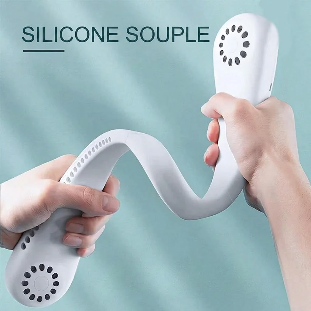 🏆 Best-seller Été 2026 ❄️ Ventilateur de cou portable sans pales – Fraîcheur rapide en 3 secondes
