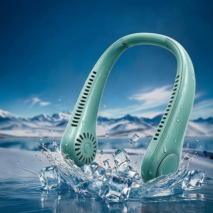 🏆 Best-seller Été 2026 ❄️ Ventilateur de cou portable sans pales – Fraîcheur rapide en 3 secondes