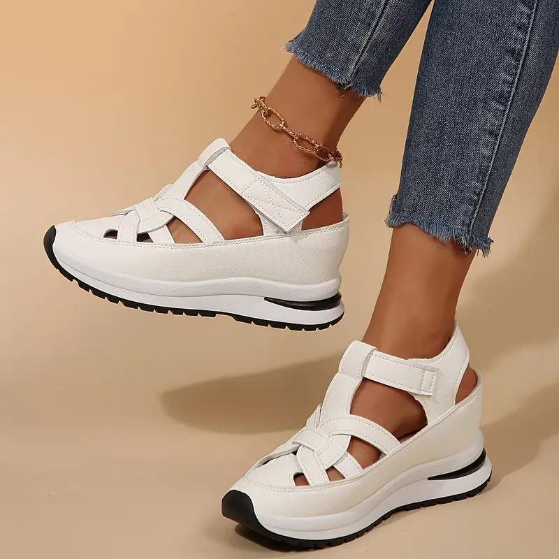 🔥Livraison gratuite - Sandales pour femmes BQODQO® au design souple et ajustable - Fermeture Velcro et confort optimal pour pieds larges et étroits