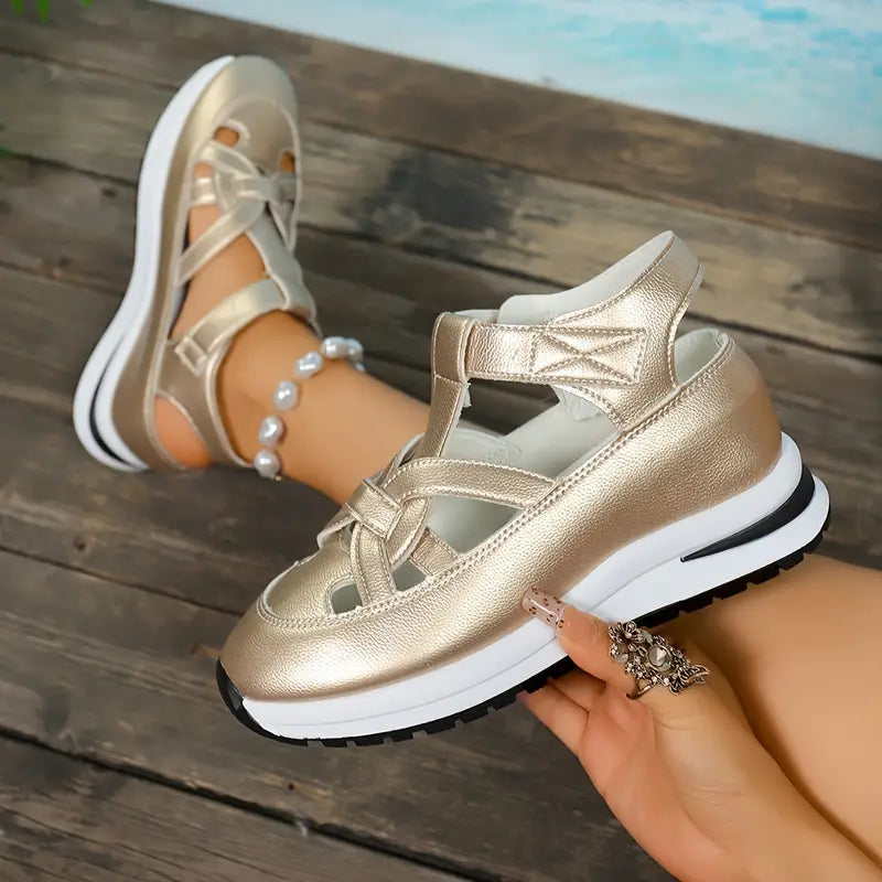 🔥Livraison gratuite - Sandales pour femmes BQODQO® au design souple et ajustable - Fermeture Velcro et confort optimal pour pieds larges et étroits