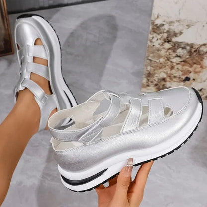 🔥Livraison gratuite - Sandales pour femmes BQODQO® au design souple et ajustable - Fermeture Velcro et confort optimal pour pieds larges et étroits