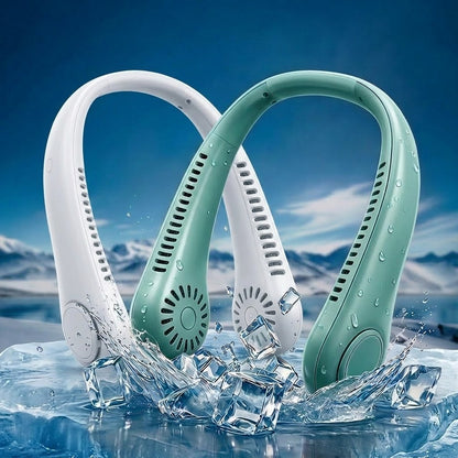 🏆 Best-seller Été 2026 ❄️ Ventilateur de cou portable sans pales – Fraîcheur rapide en 3 secondes