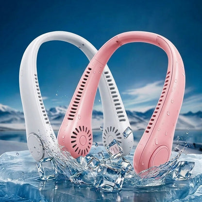 🏆 Best-seller Été 2026 ❄️ Ventilateur de cou portable sans pales – Fraîcheur rapide en 3 secondes